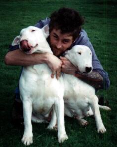 Sledge with Deane and Lilli in 1994